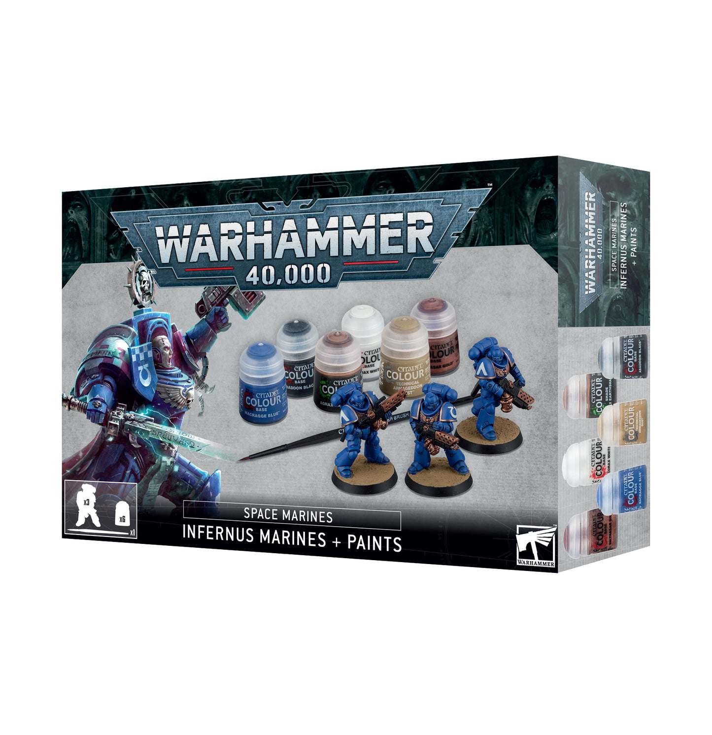 Space Marine Infernus Marines + Paints Set