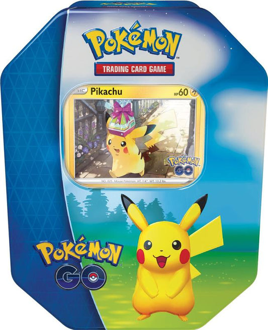 Pokemon GO Tin [Pikachu] - (PIKACHU HAS A GIFT FOR YOU)