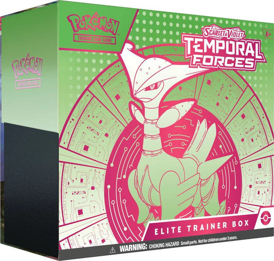 Temporal Forces Elite Trainer Box [Iron Leaves ex] - SV05: Temporal Forces (TEF) (SEALED)