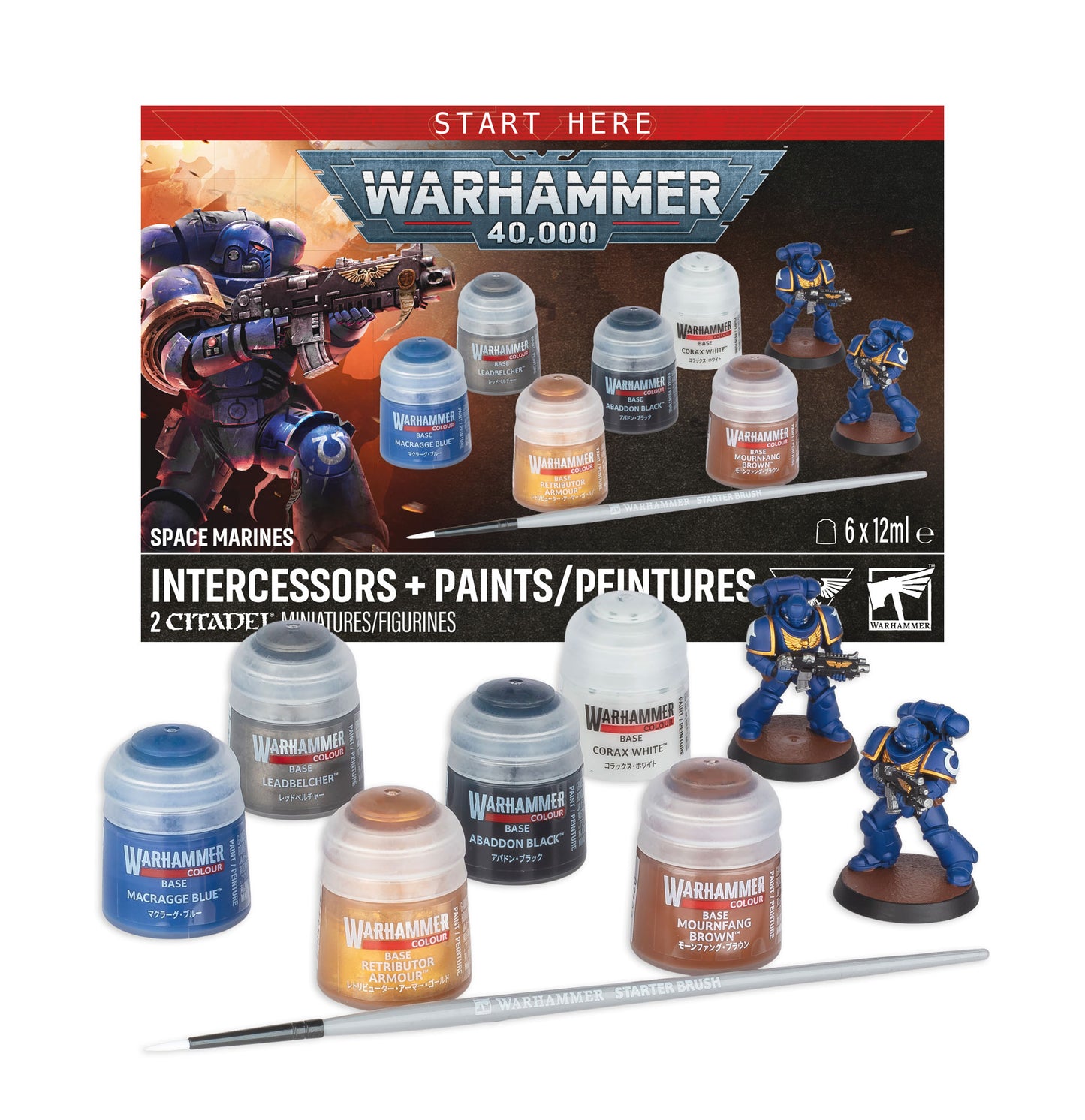 Space Marine Intercessors + Paints Set